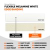 White Edge Banding 3/4 inch x 100 ft Melamine Iron