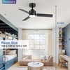 Breezary Ceiling Fans with Lights, 36 Inch Low Profile Ceiling
