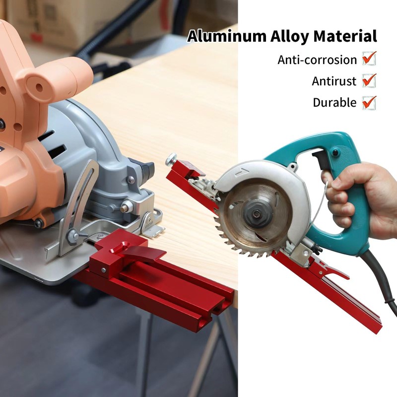RUITOOL Circular Saw Guide Rail, Precision Aluminum Alloy Adjustable Cutting