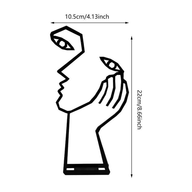 yuksok Thinker Statue, Abstract Decor, Decorative Art Design Face and