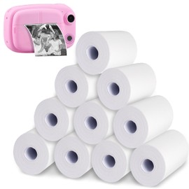 GIBOHOM 10 Rolls of Thermal Paper, 57 mm x 30 mm x 6 m, Thermal Paper, Children's Camera, Refill Printing Paper for Children, Instant Cameras, Mobile Mini Photo Printer
