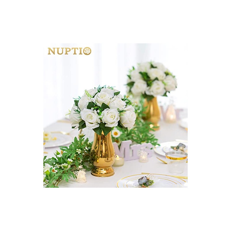 NUPTIO - Juego de 10 ramos de bolas de flores