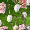 com-four® 18 x Easter Eggs for Hanging - Easter Eggs