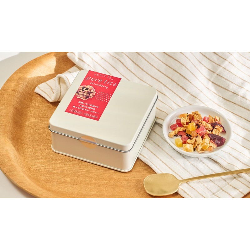 Pure Tica Edible Fruit Tea, Strawberry, 2.1 oz (60 g)