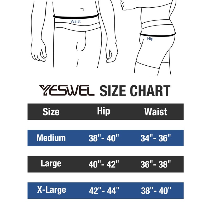 YESWEL Men's Incontinence Underwear Washable Reusable Boxer Briefs with Front