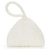 BABEYOND Pearl Clutch Purse Evening Bags for Women Elegant Triangle