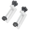 2Pcs Woodworking Fence Clamp Aluminum Alloy Multifunctional Woodworking Fence Fixing