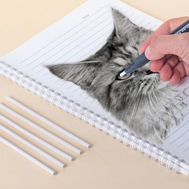 Click Erasers Retractable | Artists Drawing Erasing Accessories - Retractable Eraser Pen 3.8mm Thin Tip with 5 Refills for Artists Drafting Drawing Work Kids Sketching