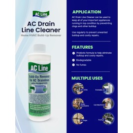 AC Drain Line Cleaner - 4 Pack / 12 Month Supply - Cleans HVAC drain lines, condensate lines, and more