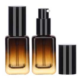 Segbeauty 1oz Glass Spray Bottles,30ml Lotions Bottle Empty Travel Atomizer Refillable,2 pcs Plastic Pump Glass Creams Containers Gradient Brown Essential Oil Spray Bottle Travel for Toiletries