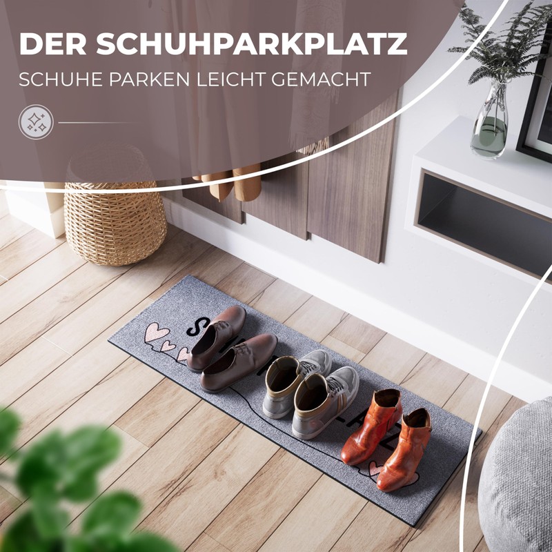 ElbFuchs® Schuhparkplatz Doormat 100 x 35 cm Ideal Shoe Mat