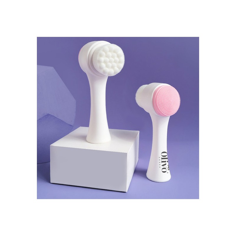 Olivo Double-sided Pore Brush Cleansing Face Wash Brush FSB1 /