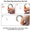 SOB Carabiner Climbing Carabiner Hook Aluminium Key Ring 22 KN