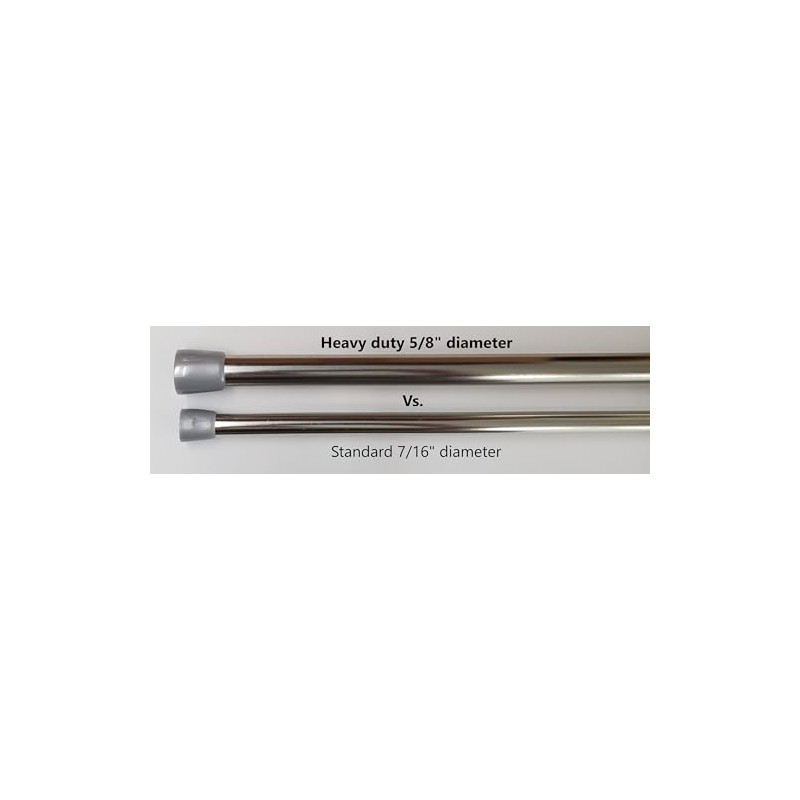 Van Wyck Heavy Duty Tension Rod 5/8 Inch Diameter 48-84