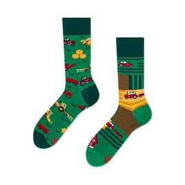 Many Mornings - Happy Harvest - Happy Harvest - Mismatched Socks - Farmer, Tractors, Happy Harvest