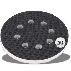 DFS Soft Pad 125 mm 8-Hole Foam (Soft) for Sanding Rounds, Soft Pad for Sanding Plates, Polishing Plates, Sandpaper Velcro