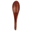 5pcs Wooden Spoon Fish Shaped Hand Carved Old Paint Color