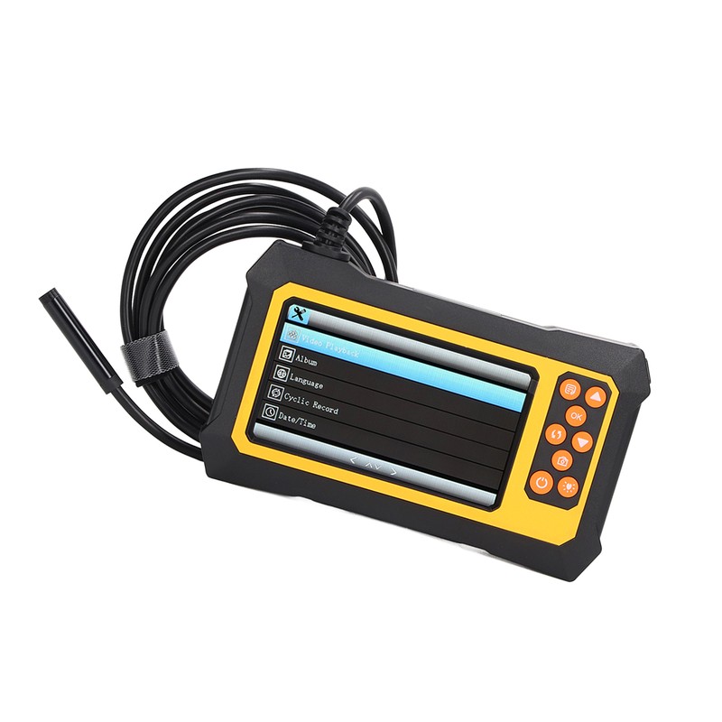 Endoscope 8mm Lens 4.3in LCD Screen Borescope Camera IP67 Waterproof