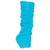 Luxurious Ladies 80's Dance Plain Ribbed Leg Warmers, Neon Leg