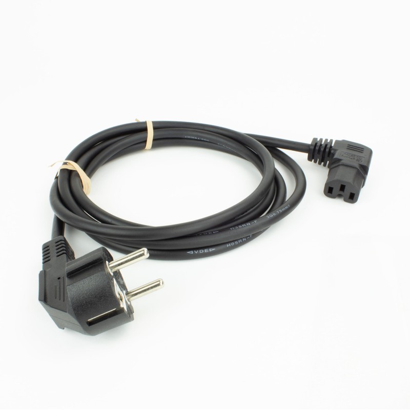 ACT Warming Device Cable CEE7/7 to C15 Angled Right, 1m