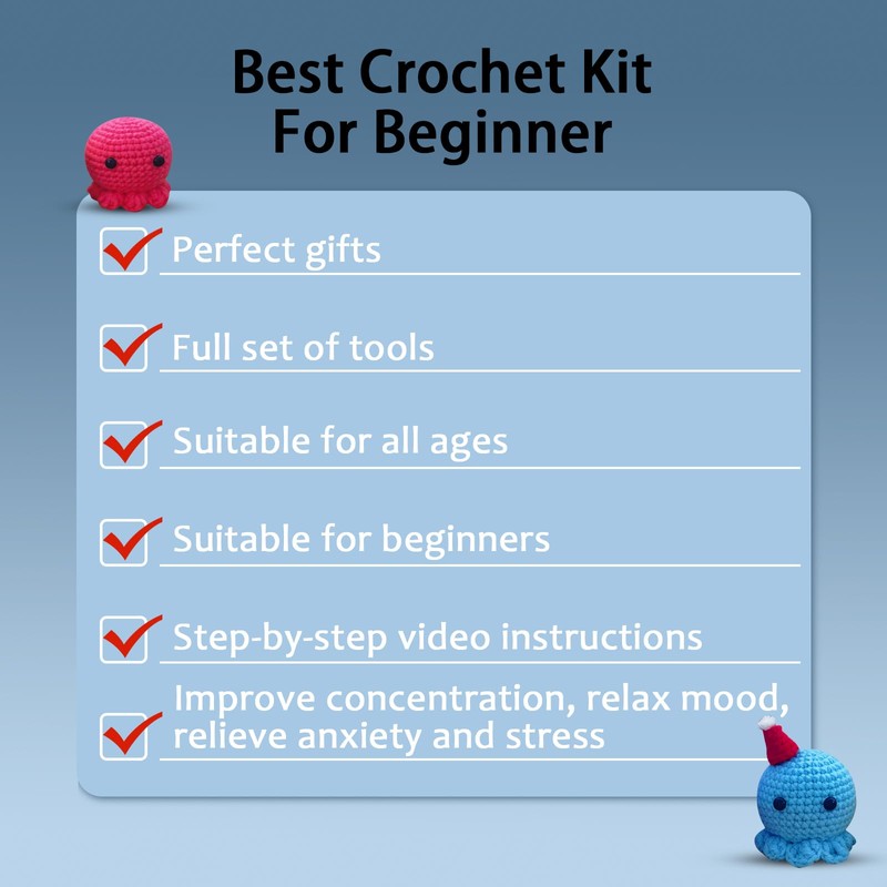 Crochet Kit for Beginners Crocheting Animals Kits Adorable Animal Crochet