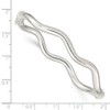 Diamond2Deal 925 Sterling Silver Wavy Hinged Bangle Bracelet