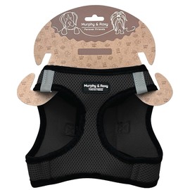 Murphy & Roxy No-Pull Dog Harness – Adjustable Vest Harness with Reflective Trim for Extra Large Dogs – Heavy-Duty and Comfortable for Walking, Training for Pets, Black (Size XL)