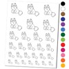 Gentle Persian Cat Temporary Tattoo Water Resistant Fake Body Art