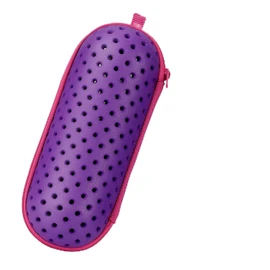 Slzhds Estuche para Gafas de Natación, Swim Goggle Case For Swimming Goggles, Sunglasses con Cremallera, Liviano y Transpirable, Accesorio de Natación, para Playa y Piscina (Púrpura)