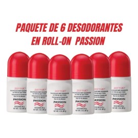 Paq 6 Desod Roll On Anti-transpirante Dama Pasión Zermat