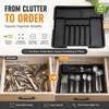 Expandable Silverware Organizer for Kitchen Drawers – 7-Compartment BPA-Free Cutlery