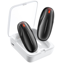 Hand Warmers Rechargeable 2Pack,14000mAh Electric Hand Warmers with Charging Case,Quick Charge Portable Heater,Gifts for Christmas,Winter,Outdoor,Camping,Hunting Accessories Black