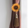 STOBAZA 8 PCS Sunflower Curtain Tiebacks Boho Decor Curtain Clips