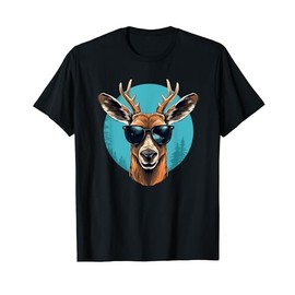 Funny Deer with Sunglasses Costume for Deers Lovers T-Shirt