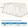 Dominiburl Silver Sequin Tablecloth 90 x 132 inch Rectangular Sparkly