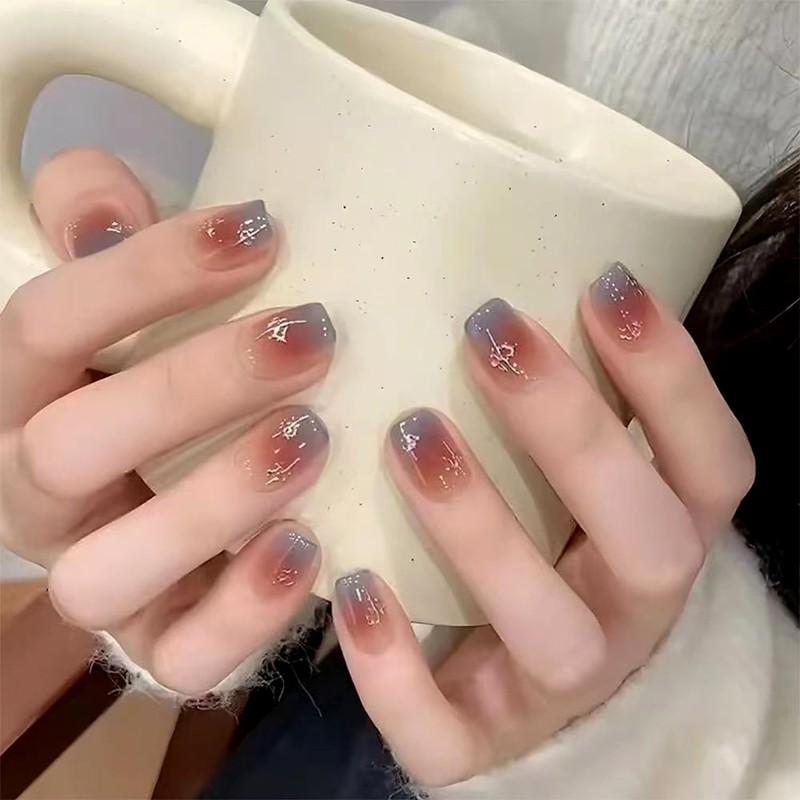 6 Pack (144pcs) Nail Tips Popular Medium Design, NIUANIUA Short