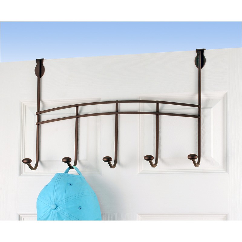Spectrum Diversified Duchess Over the Door 5-Hook Rack, Bronze