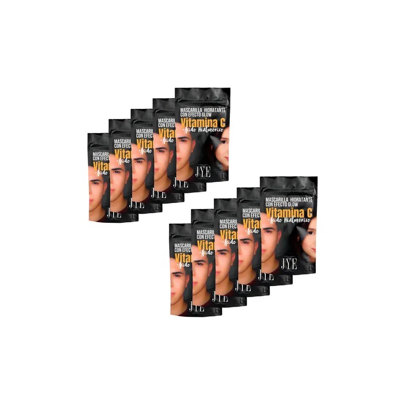 Mascarilla Jye Efecto Glow Ac Hialuronico 50pza Espectacular