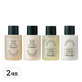 Nonfiction Body & Hair Mini Travel Set Santal Cream & Rose Pale, 2 Sets / 논픽션 바디앤헤어 미니트래블 세트 상탈크림 앤 로즈페일, 2세트