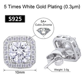 VEXXS 925 Sterling Silver Stud Earrings4