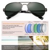 NULOOQ XS Extra Small Aviator Polarized Sunglasses for Small Face