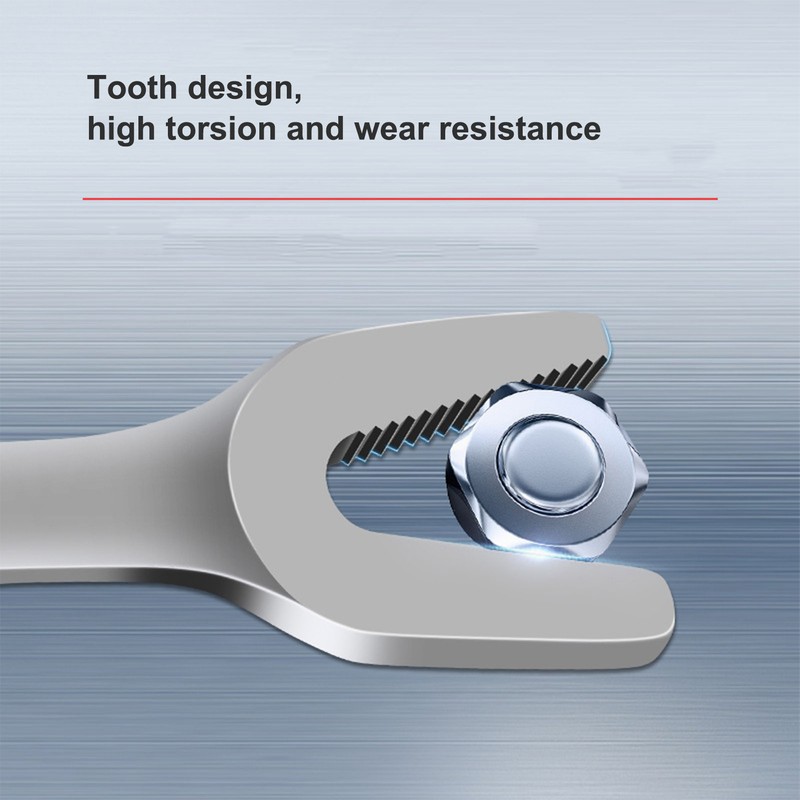 YWrench Open Double Ended Tooth Spanner Imperial SelfTightening Screw Tool