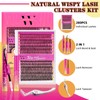 Lash Extension Kit 280PCS Eyelash Clusters 30D 40D DIY Eyelash