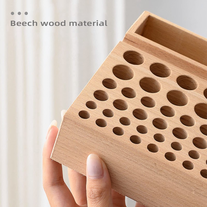 YVOKERN Leather Craft Tool Holder with 46/98 Holes,Professional Leather Punch