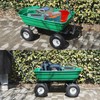 AAIN 600LB Garden Cart, Heavy Duty Green Yard & Lawn