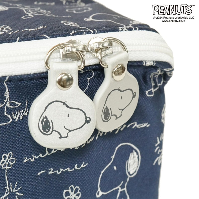 Peanuts D48172D Snoopy & Woodstock Pattern PACAPO Pouch Navy (Wa-58),