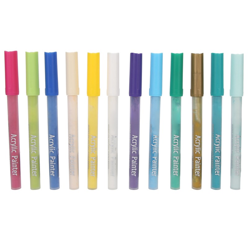 Coloured Acrylic Marker Pen Kit Non Toxic Water Based Painting
