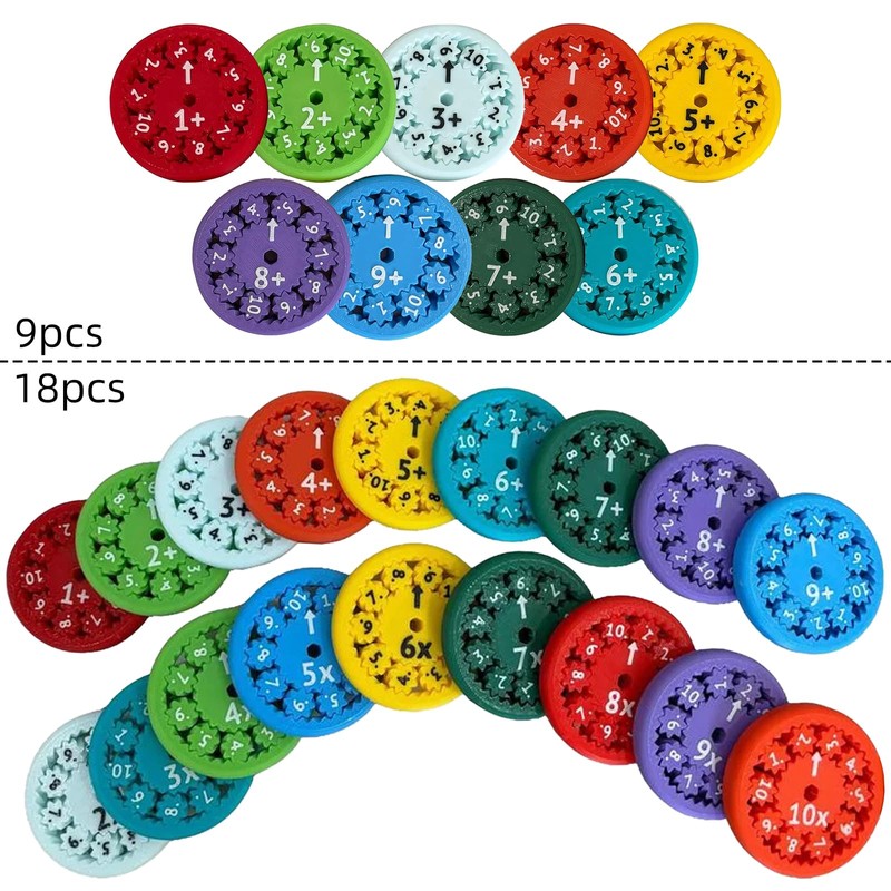 Math Fidget Spinner,Number Round Math Fidget Spinner for Children, Learn