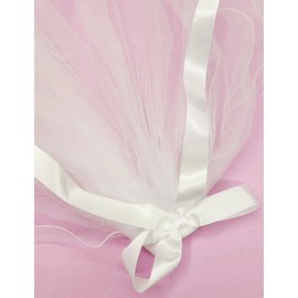 Ricawa Ricawa Bridal Veil with Headband Sash Glasses 4 PCS Bachelorette Party Decorations Bridal Shower Supplies Bridesmaid Favors
