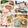 FoldTier 3 Pack Stainless Steel Lunch Boxes Includes 3 Lidded